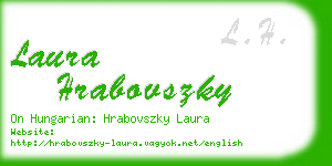 laura hrabovszky business card